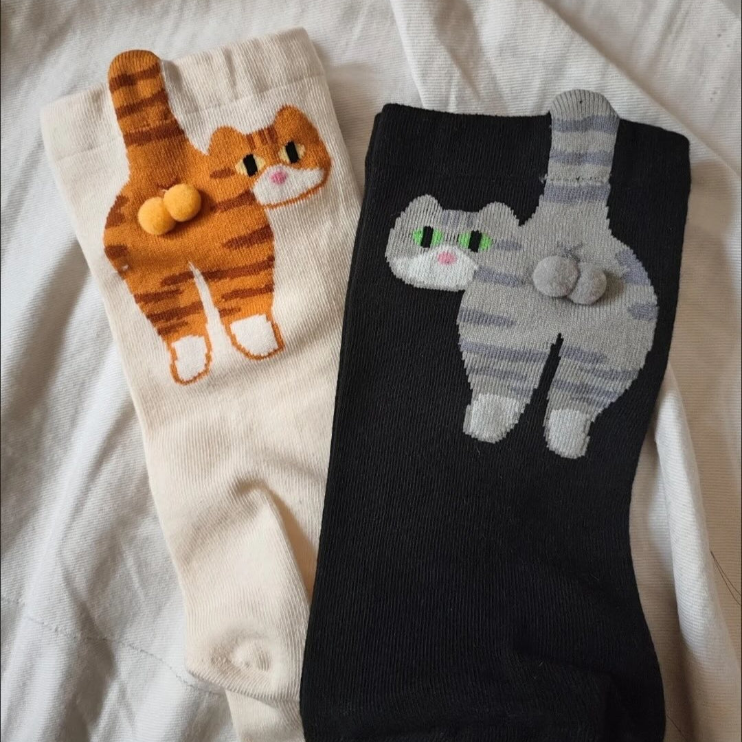 Funny Cat Butt Socks