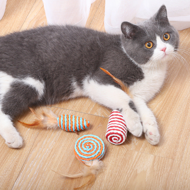 Seven-Piece Set Of Funny Cat Stick