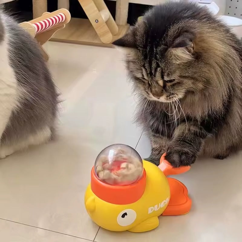 Yellow Duck Interactive Cat Toy