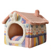Cartoon Rabbit Ears Warm Enclosed Cat Nest Cat House YourCatGoodies