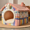 Cartoon Rabbit Ears Warm Enclosed Cat Nest Cat House YourCatGoodies