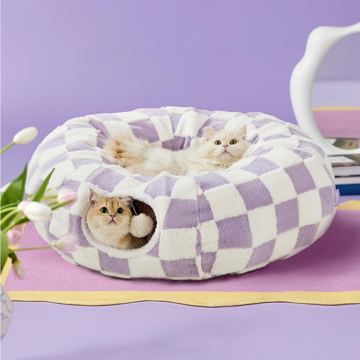 Cozy Cat Tunnel Bed (Christmas Edition)