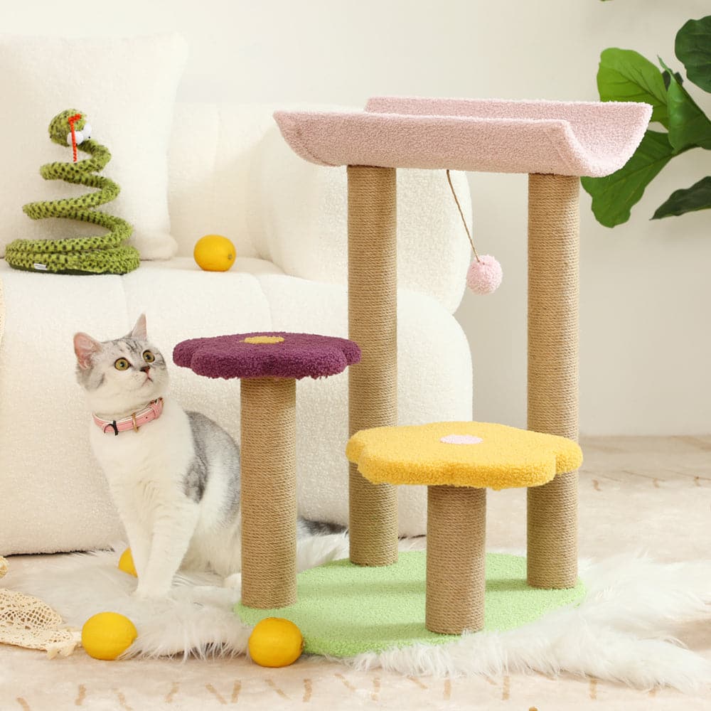 Cartoon flower Cat Scratching Post YourCatGoodies