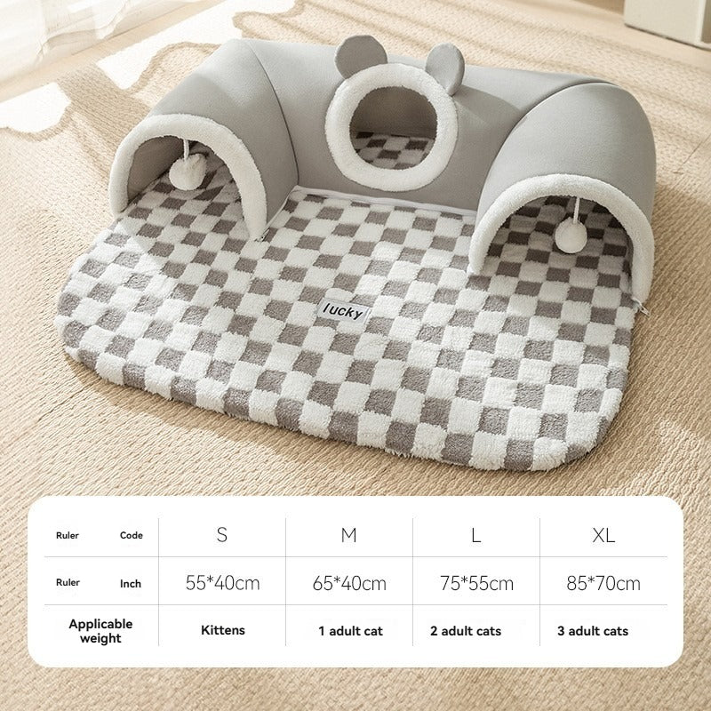 Play & Sleep Tunnel Cat Nest
