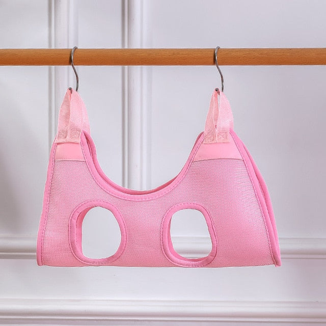 Cat Grooming Nail Cutting & Anti Scratch Hanging Bag WigglyTailNeeds