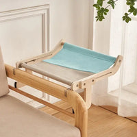 Wooden Window Adjustable Cat Hammock WigglyTailNeeds