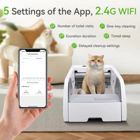 Self cleaning litter box