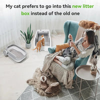 Self cleaning litter box