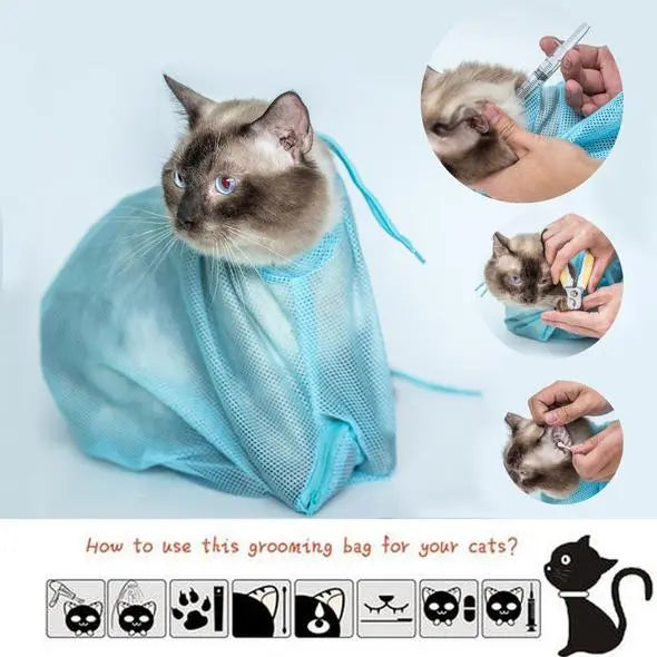 Cat Multifunctional Washing Shower, Pet Nail Trimming Bag YourCatGoodies