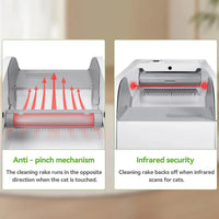 Self cleaning litter box