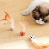 Bouncing Cat Ball with Feather YourCatGoodies