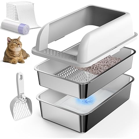 Stainless Steel Sifting Litter Box