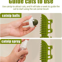 Cat Self Groomer Corner Scratcher YourCatGoodies