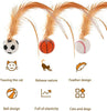 Bouncing Cat Ball with Feather YourCatGoodies