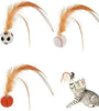 Bouncing Cat Ball with Feather YourCatGoodies