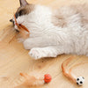 Bouncing Cat Ball with Feather YourCatGoodies