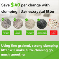 Self cleaning litter box
