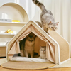 Cat House With Scratching Board