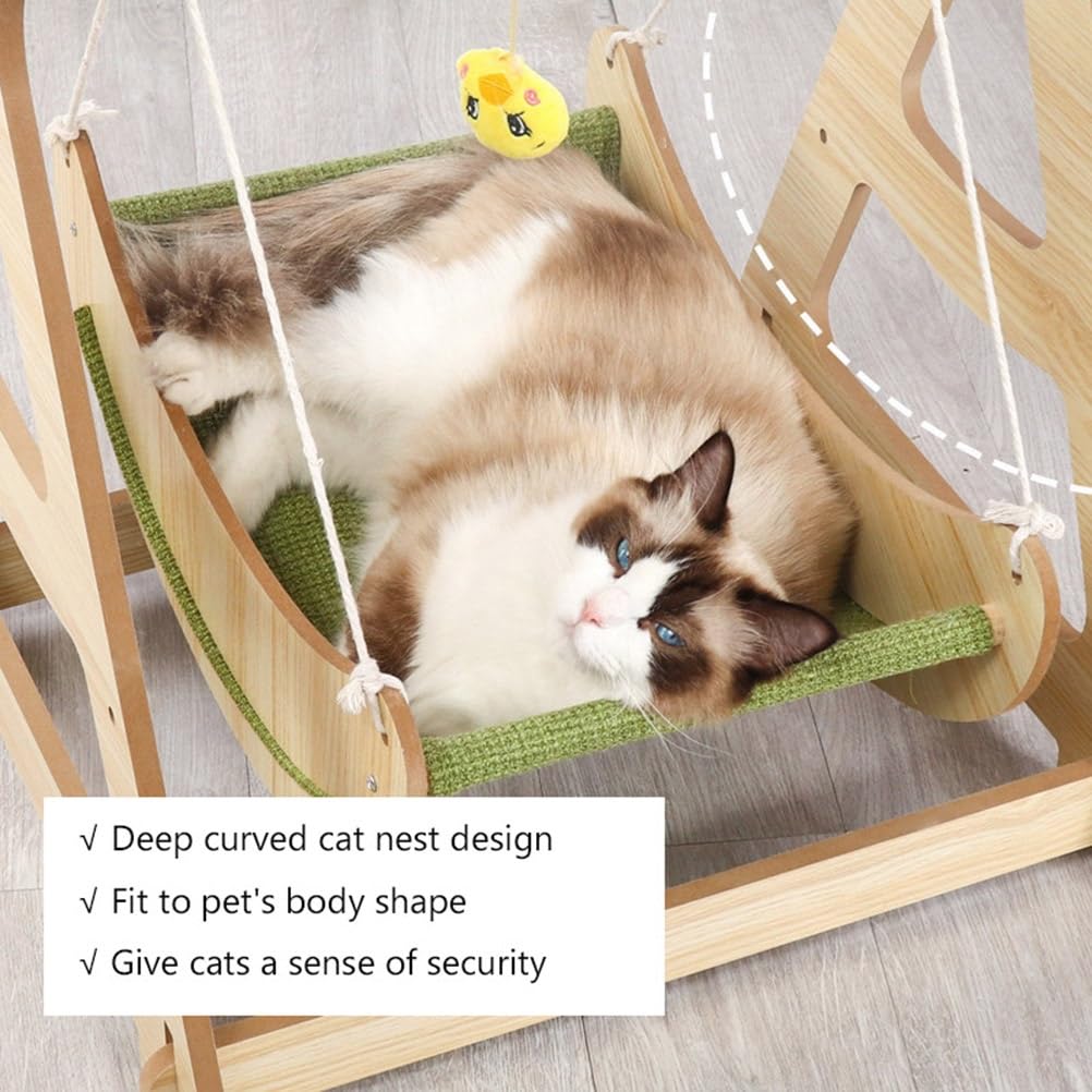 Wood Fancy Cat Hammock