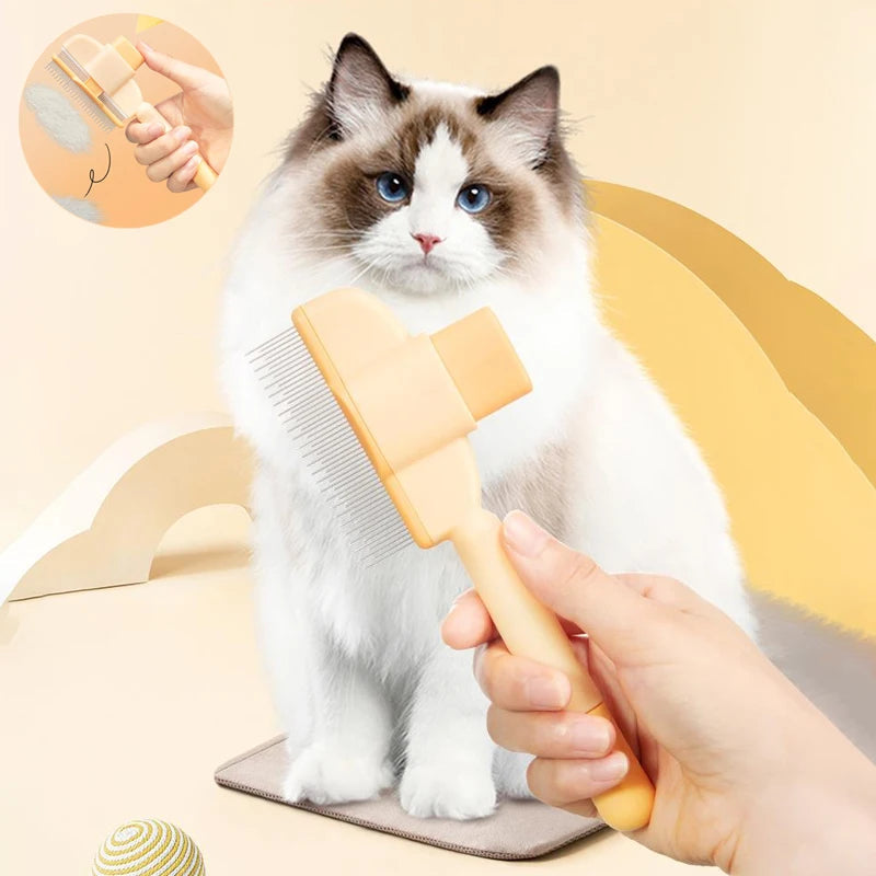 One-Click Self-Cleaning Brush YourCatGoodies