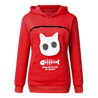Cat Lovers Cuddle Pouch Hoodie YourCatGoodies