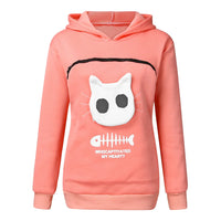 Cat Lovers Cuddle Pouch Hoodie YourCatGoodies