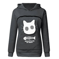 Cat Lovers Cuddle Pouch Hoodie YourCatGoodies