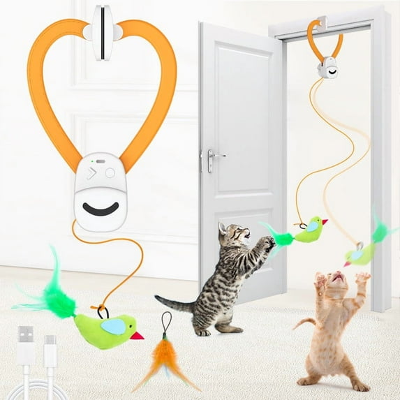Interactive Flying Wand Toy for Cats