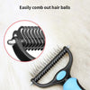 Pet Deshedding Brush WigglyTailNeeds