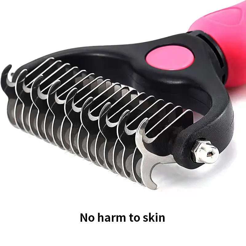 Pet Deshedding Brush WigglyTailNeeds