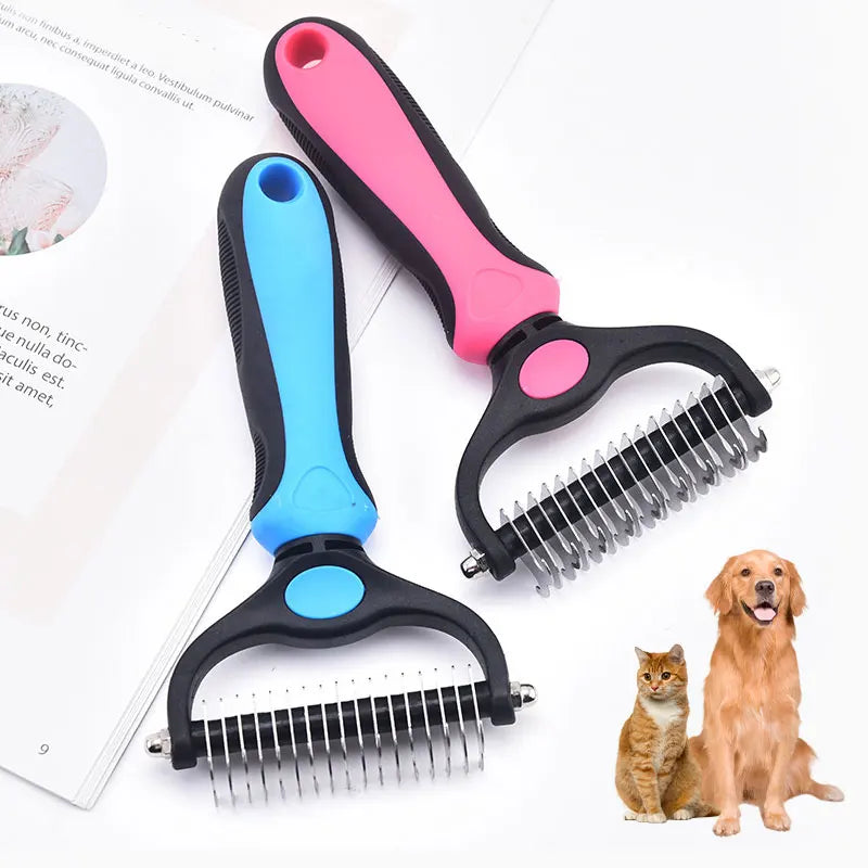 Pet Deshedding Brush WigglyTailNeeds