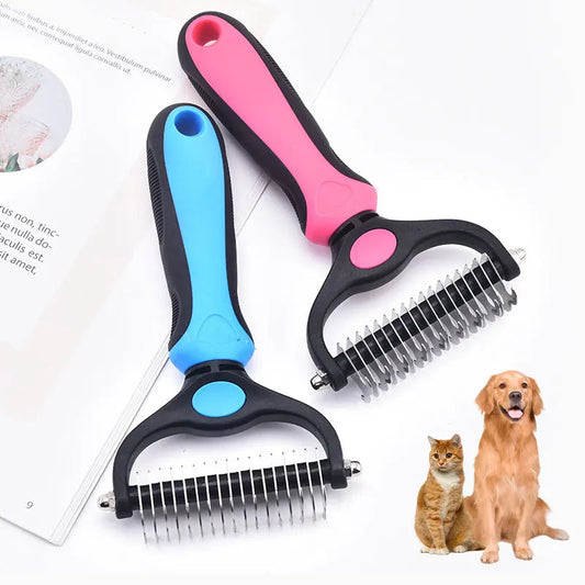 Pet Deshedding Brush WigglyTailNeeds