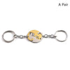 Cute Yin Yang Cat Keychain