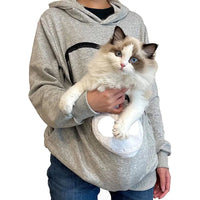 Cat Lovers Cuddle Pouch Hoodie YourCatGoodies