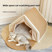 Cat House With Scratching Board