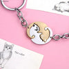 Cute Yin Yang Cat Keychain