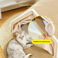 Cat House With Scratching Board