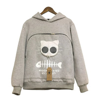 Cat Lovers Cuddle Pouch Hoodie YourCatGoodies