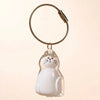 Transparent Cat Hair Storage Keychain