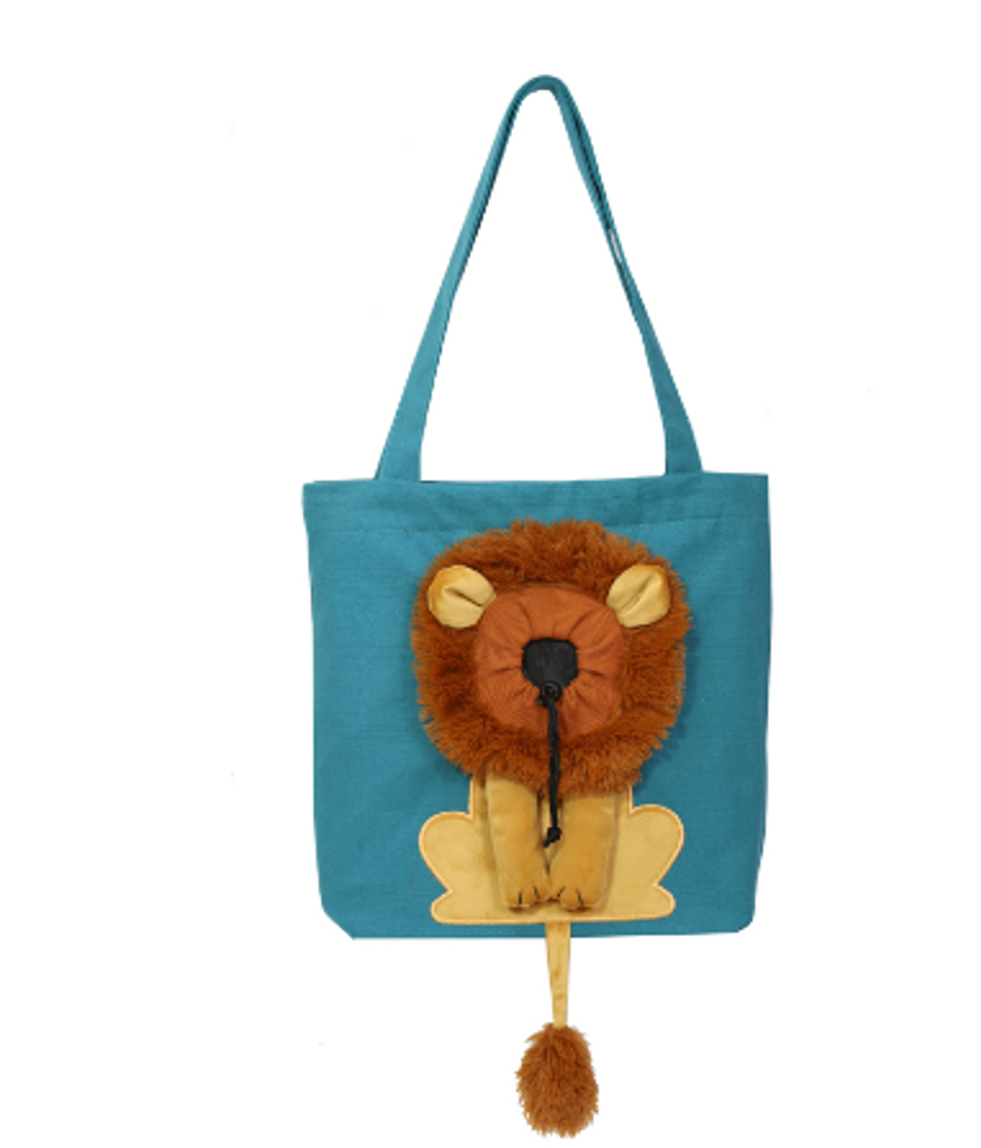Soft Breathable Lion Design Pet Carrier WigglyTailNeeds