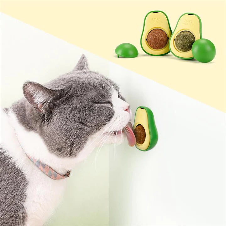 Avocado Mint Ball Toy WigglyTailNeeds