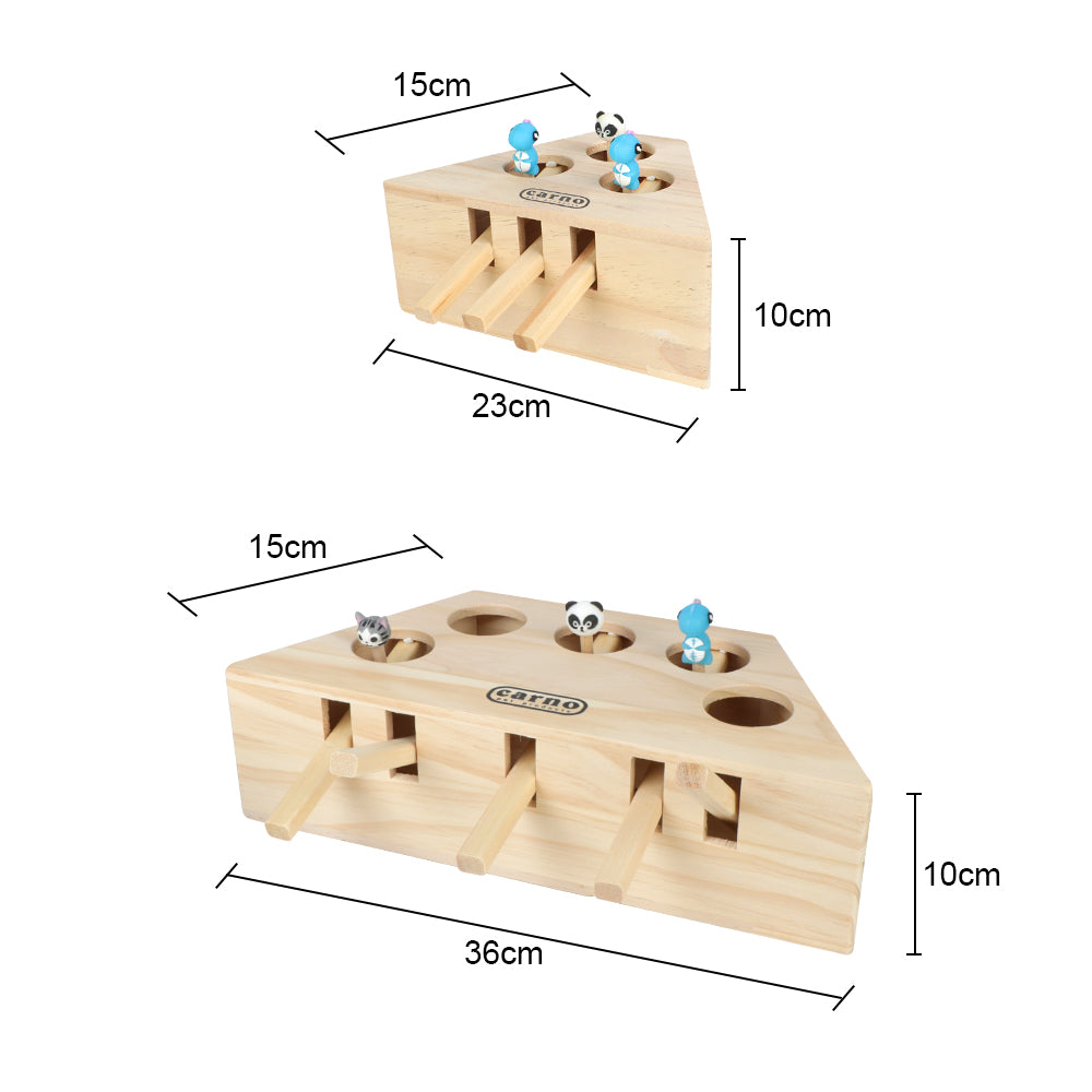 Peek-a-Boo Wooden Cat Toy YourCatGoodies
