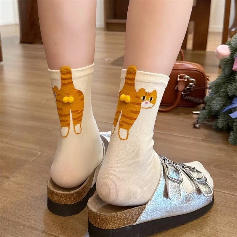Funny Cat Butt Socks