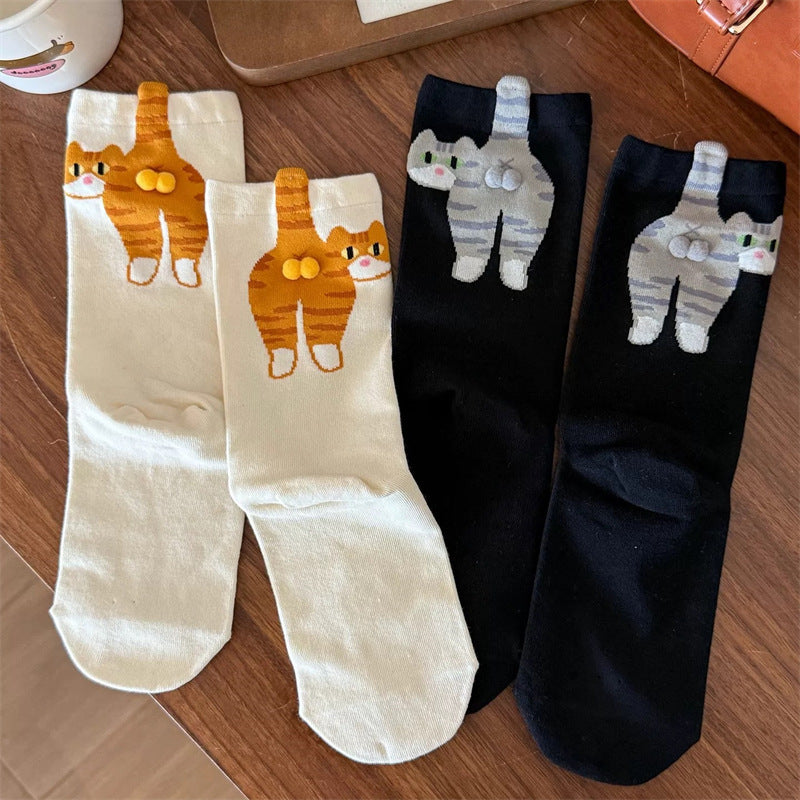Funny Cat Butt Socks