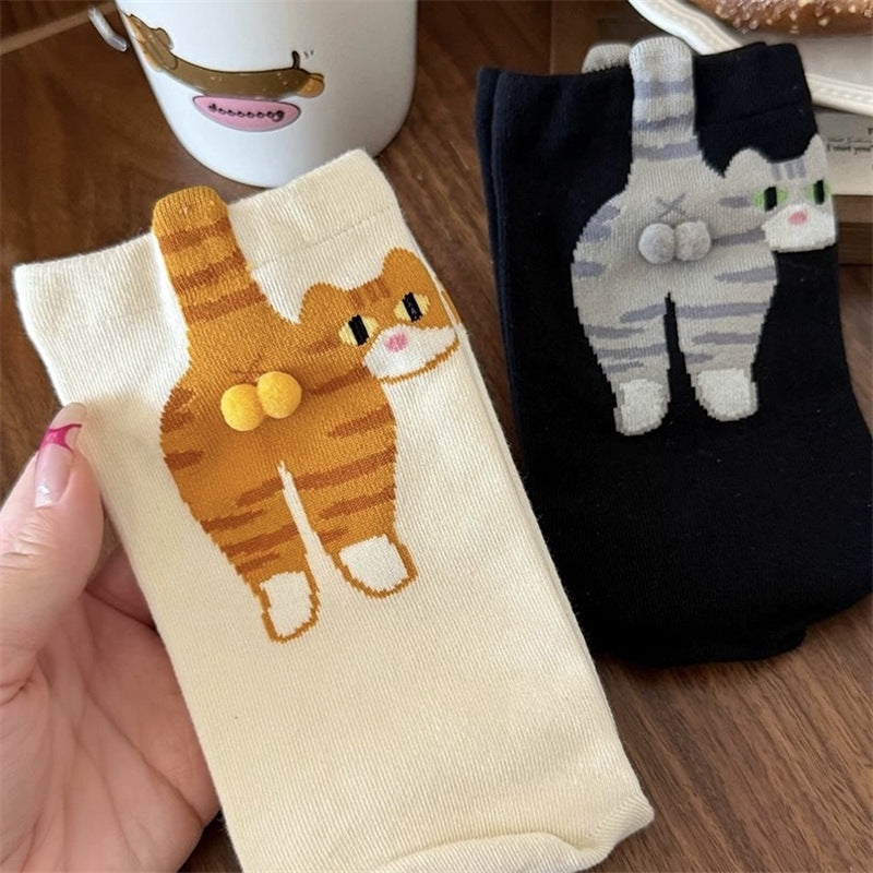 Funny Cat Butt Socks