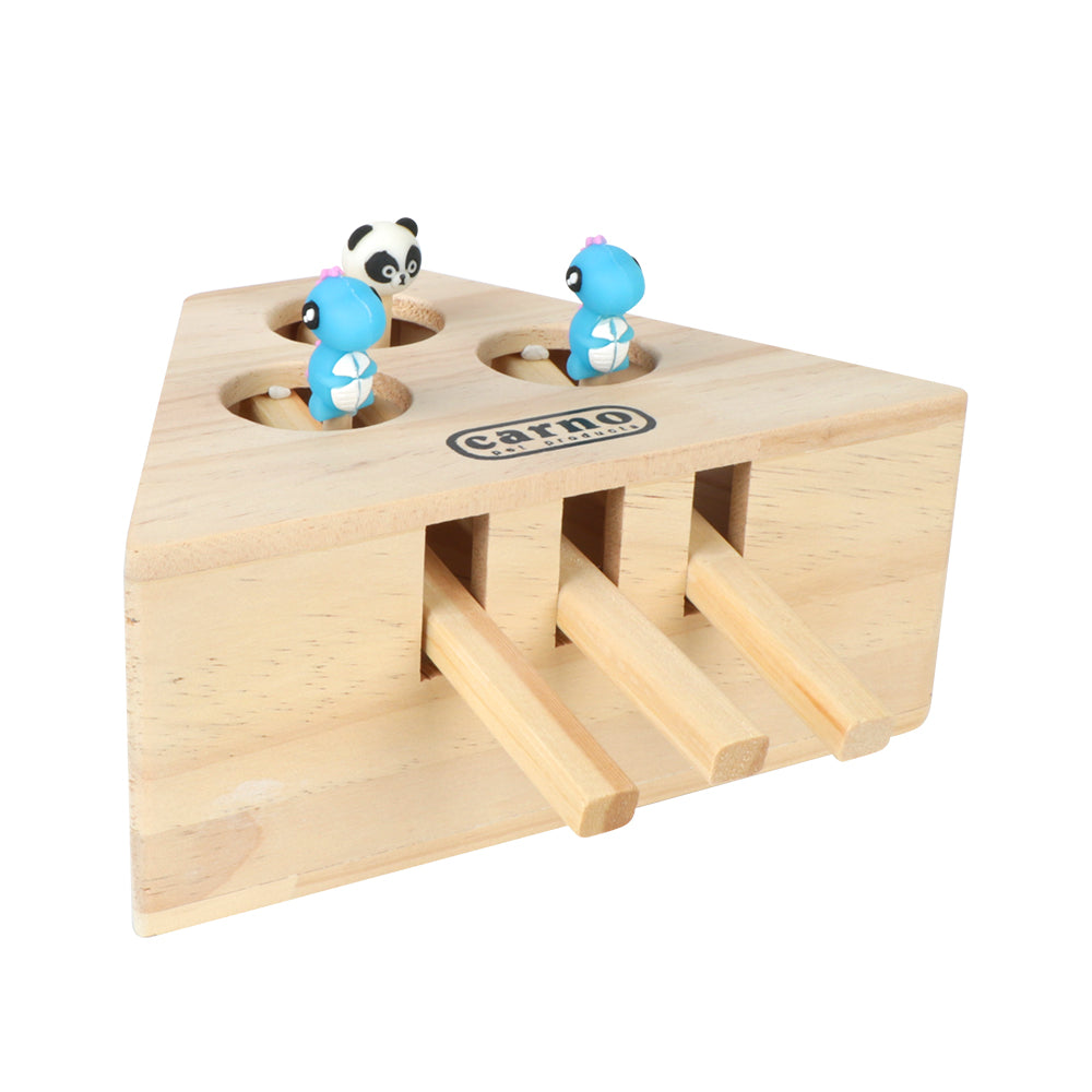 Peek-a-Boo Wooden Cat Toy YourCatGoodies