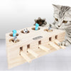 Peek-a-Boo Wooden Cat Toy YourCatGoodies