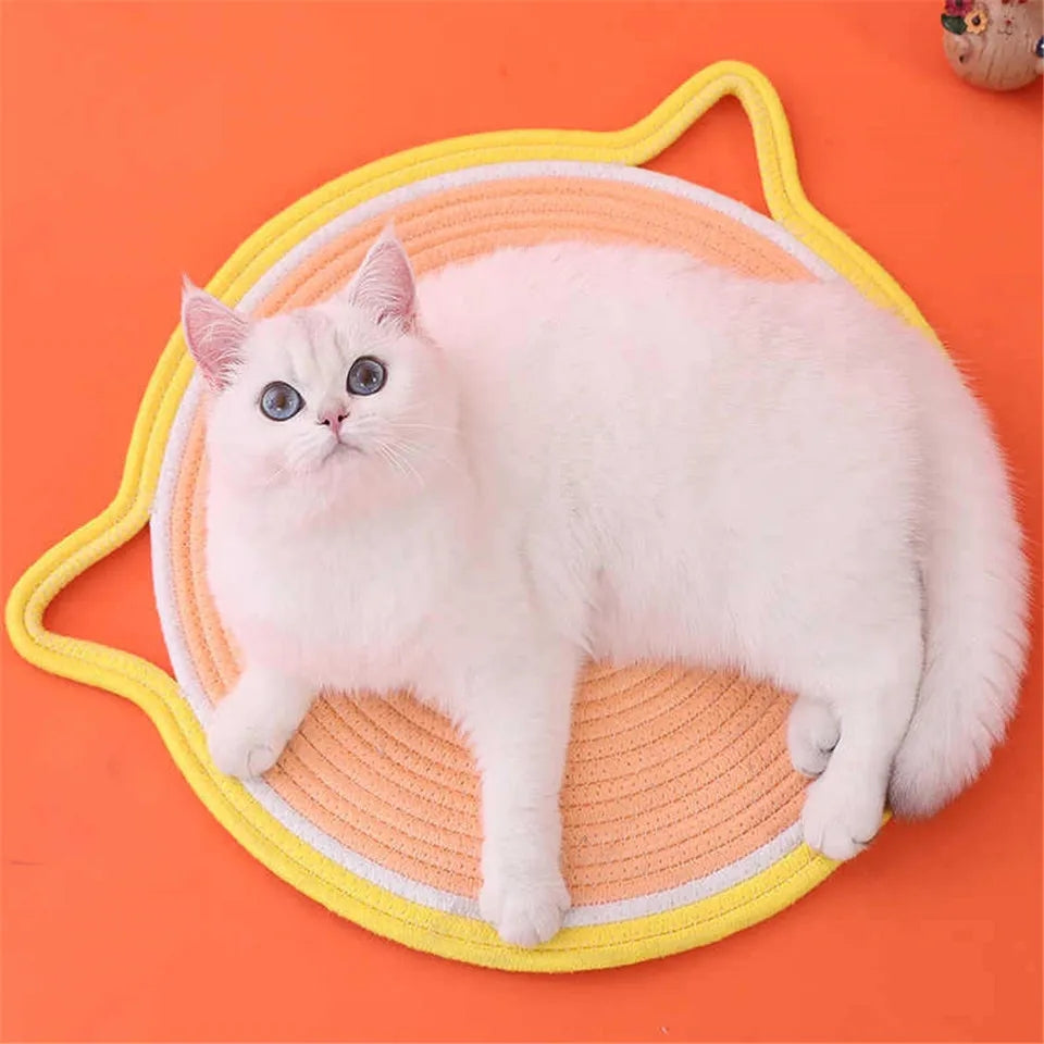 Handmade hemp rope cat scratching board YourCatGoodies