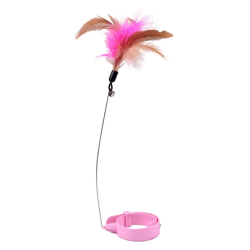 Cat Toys Feather Collar Self-healing