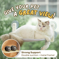 Foldable Cat Window Perch with Suction Cups YourCatGoodies